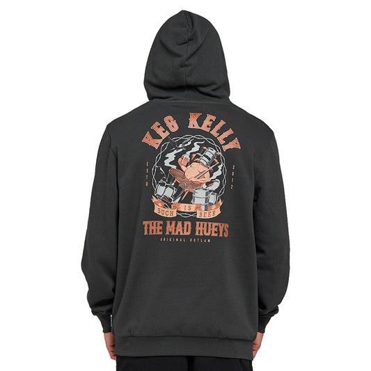 The Mad Hueys Kegs Kelly Hooded Pullover - Vintage Black