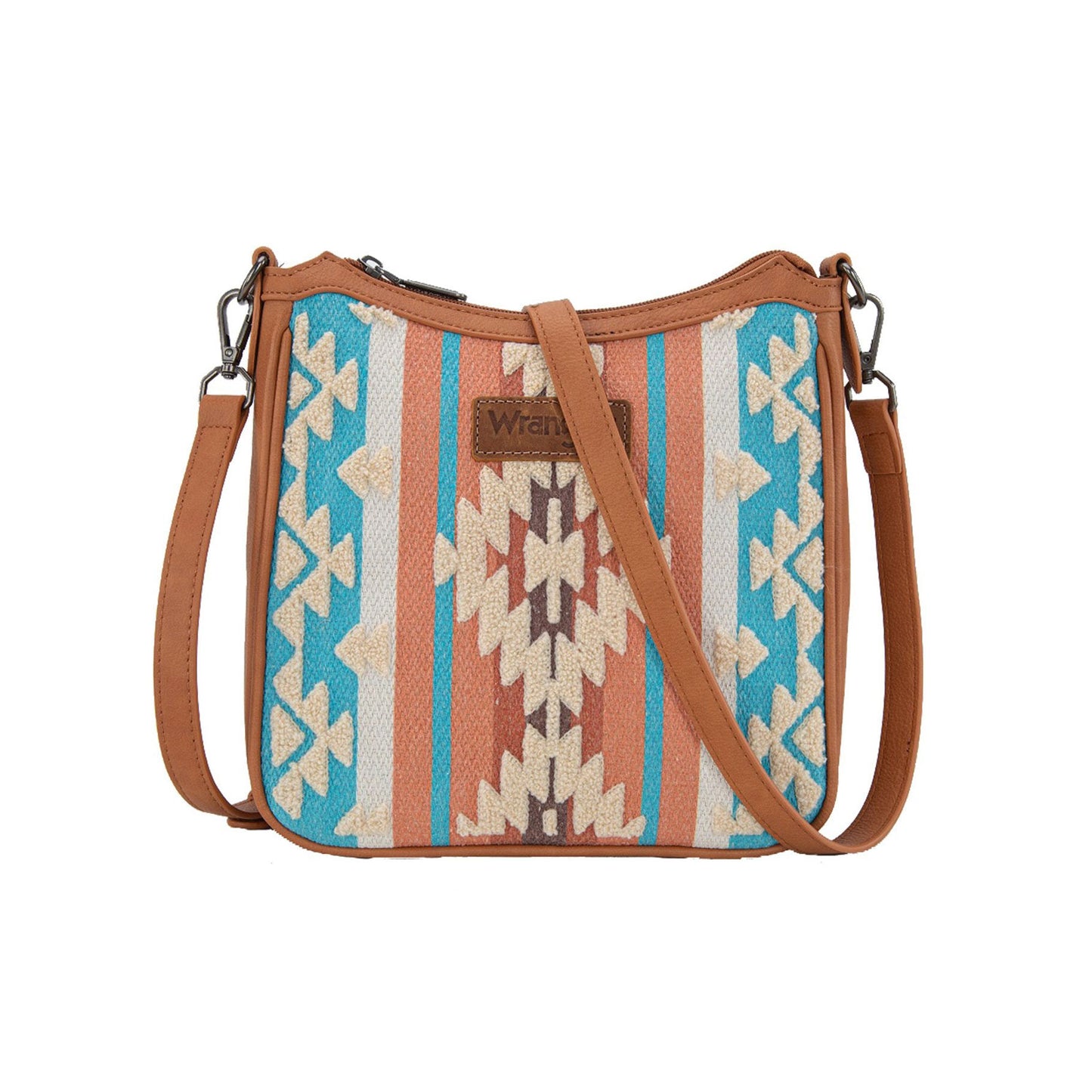 Wrangler Cilia Aztec Crossbody Bag - Tan