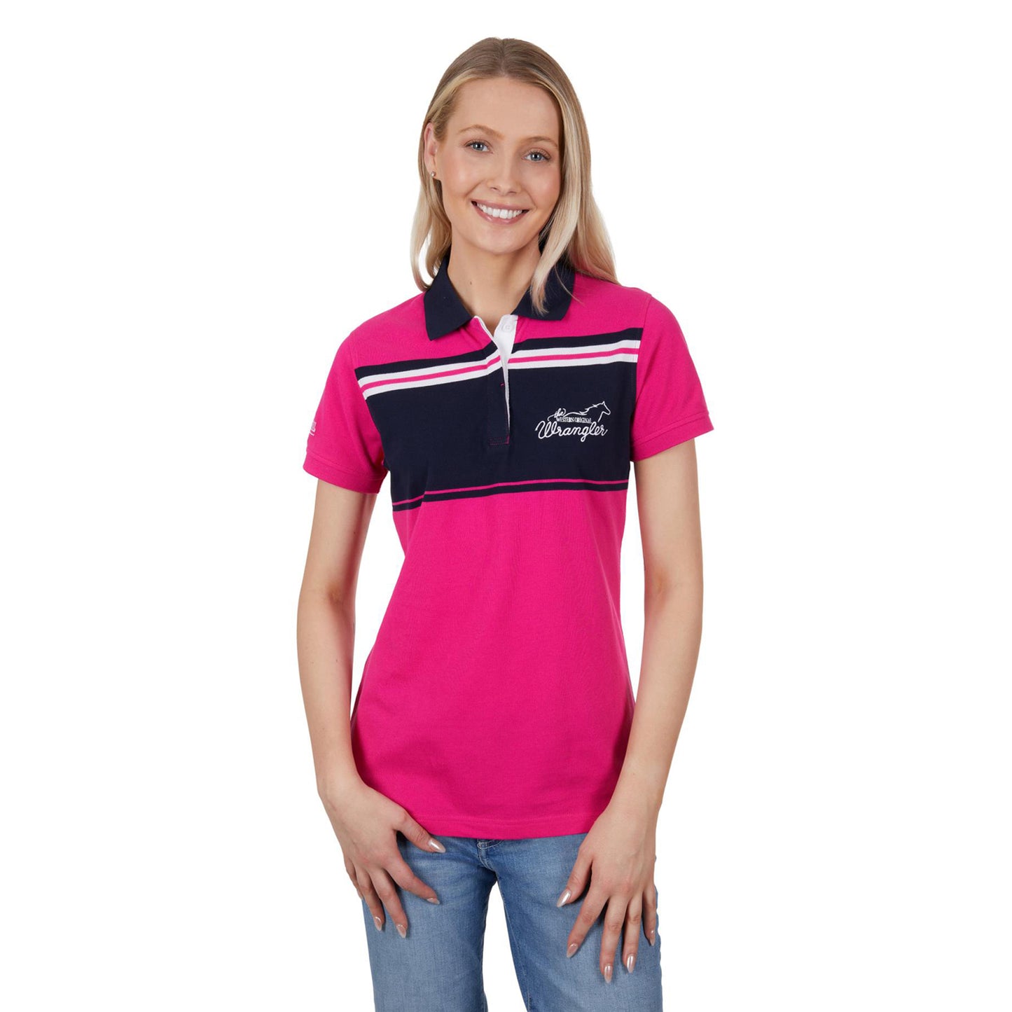 Wrangler Women's Keira S/S Polo - Pink