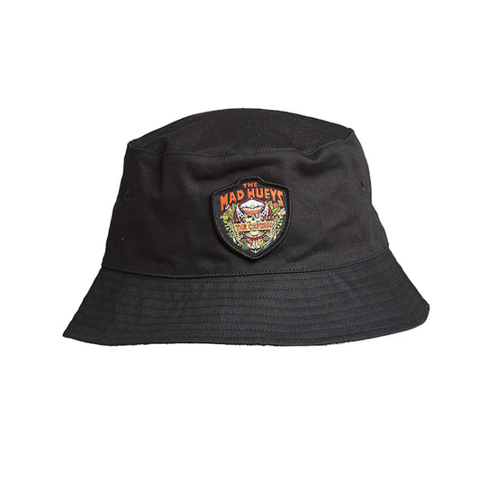 The Mad Hueys The Island Captain Reversible Bucket Hat - Black