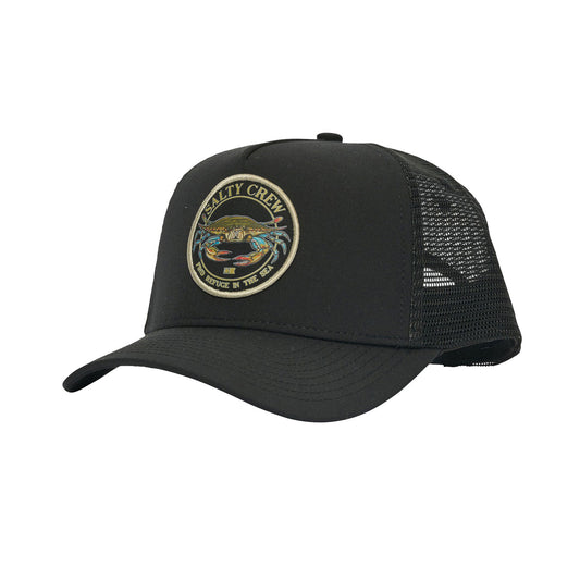 Salty Crew Jimmy 5 Panel Trucker Cap - Black