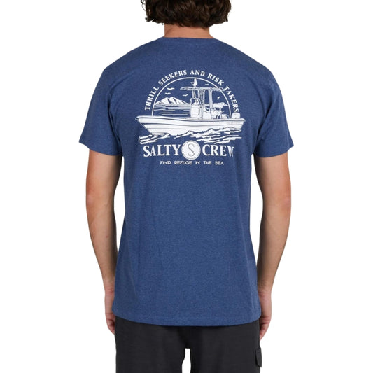 Salty Crew Super Panga Standard S/S Tee - Navy Heather