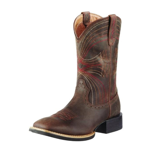 Ariat Men's Sport Wide Square Toe - Distressed Brown