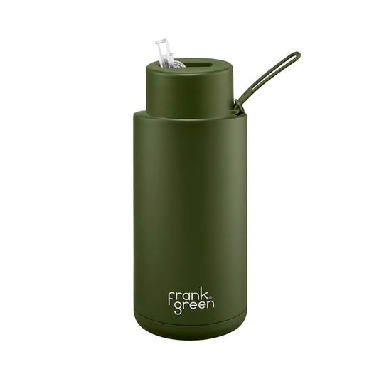 Frank Green 34oz Ceramic Reusable Bottle - Khaki