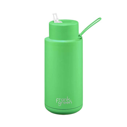 Frank Green 34oz Ceramic Reusable Bottle - Neon Green