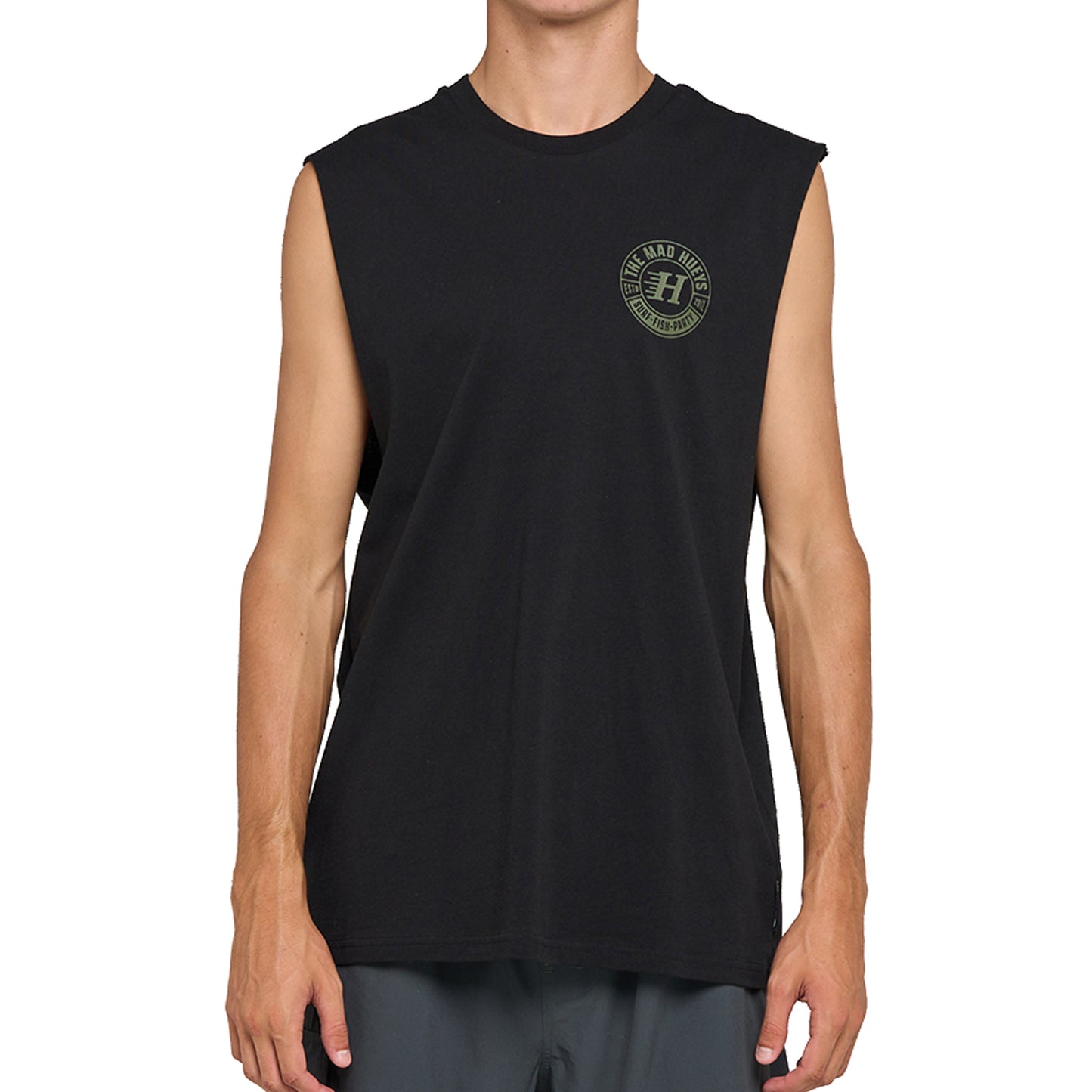 The Mad Hueys Living Hueys Muscle Tee - Black