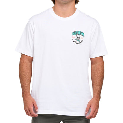 The Mad Hueys Carts and Darts S/S Tee - White