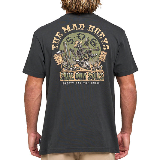 The Mad Hueys SOS S/S Tee - Vintage Black