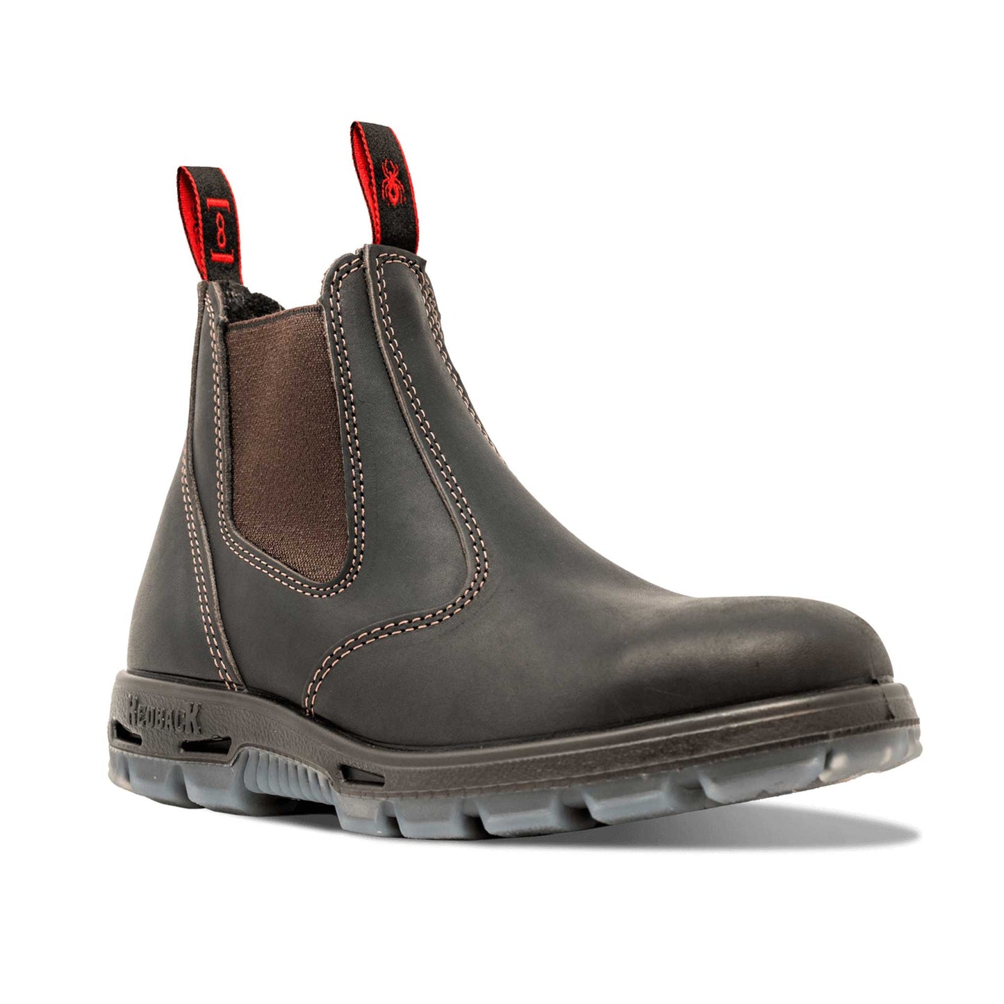 Redback Elastic Sided Leather Boot - Claret