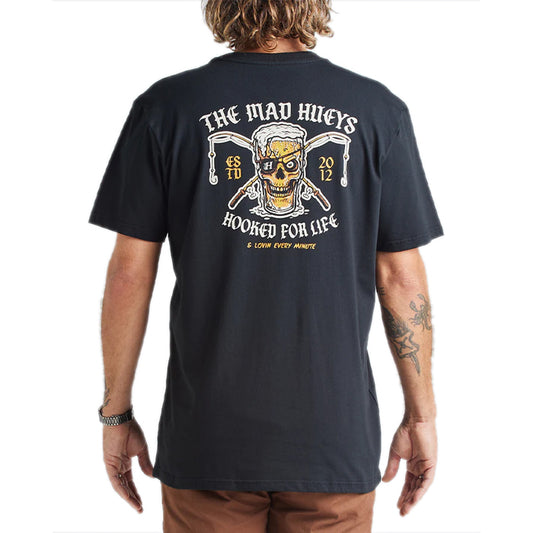 The Mad Hueys Still Hooked For Life S/S Tee - Black