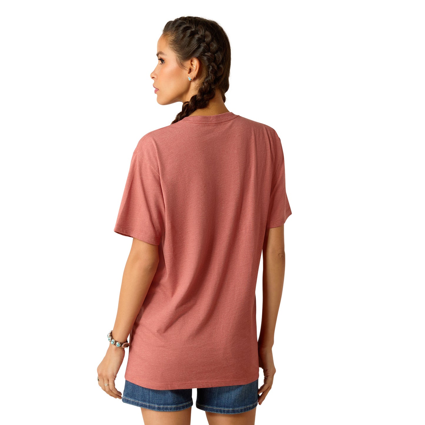 Ariat Women's Rodeo First Tee - Red Clay Heather