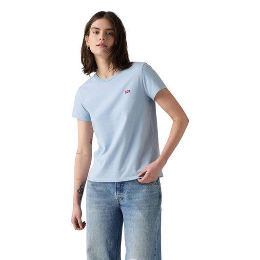 Levi's Women's The Perfect Tee - Chambray Blue Cotton