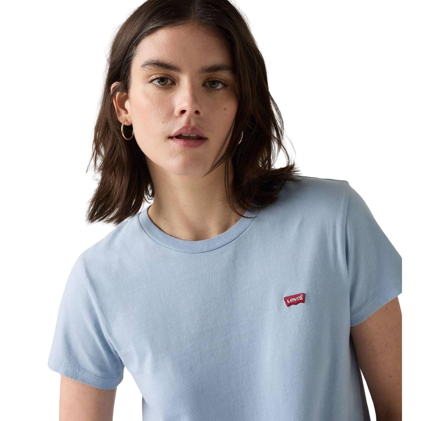 Levi's Women's The Perfect Tee - Chambray Blue Cotton