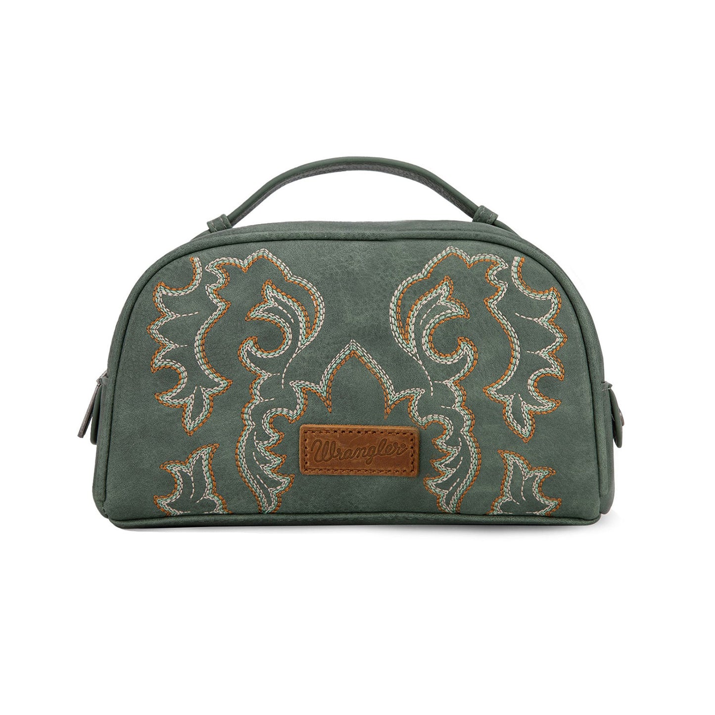 Wrangler Embroidered Cosmetic Bag - Sage