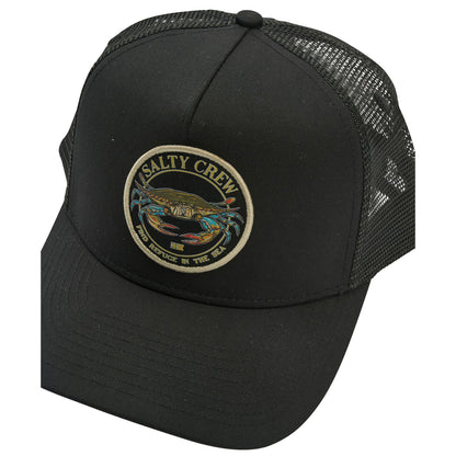 Salty Crew Jimmy 5 Panel Trucker Cap - Black
