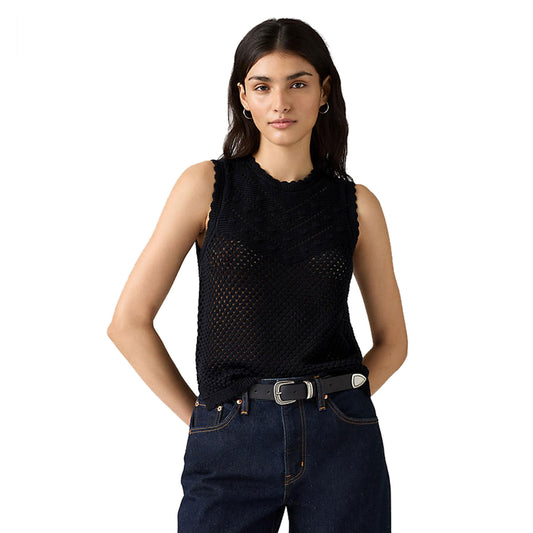 Levi's Women's Adrienne Crochet Tank - Anthracite Night
