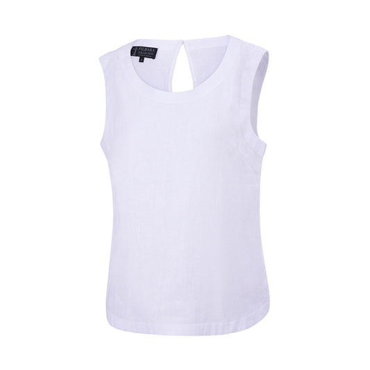 Pilbara Women's Gabriella Linen Singlet - White