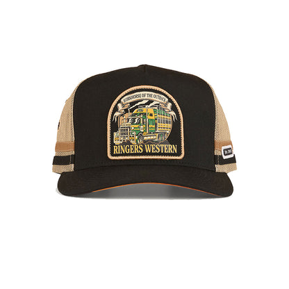 Ringers Western Workhorse Deep Fit Trucker Cap - Black