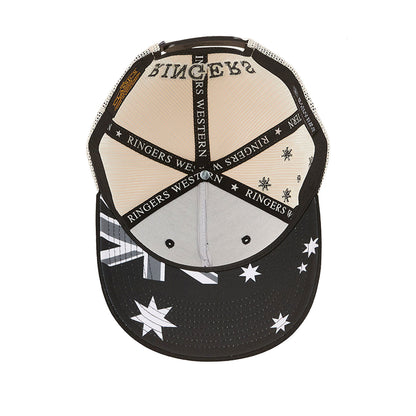 Ringers Western Country Club Deep Fit Trucker Cap - Black