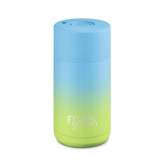 Frank Green 12oz Gradient Ceramic Reusable Cup - Sky Blue/Pistachio Green