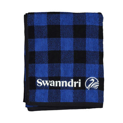 Swanndri Beach Towel V3 - Blue/Black Check