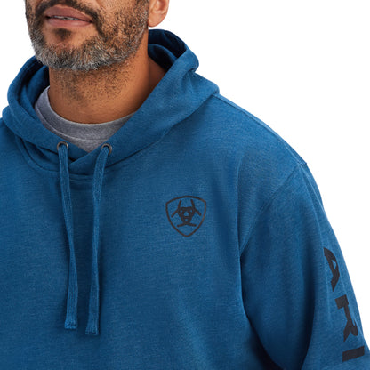 Ariat Men's Ariat Logo Hoodie - Poseidon Heather