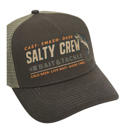 Salty Crew Live Bait Retro Trucker Cap - Coal