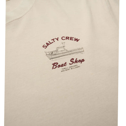 Salty Crew Boat Shop Vintage S/S Tee - Sand