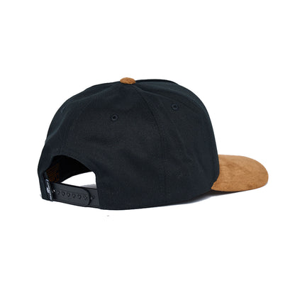 The Mad Hueys Suede Hueys Twill Snapback - Black