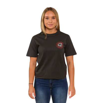 Ringers Western Unisex Walk About Warrior T-Shirt - Charcoal