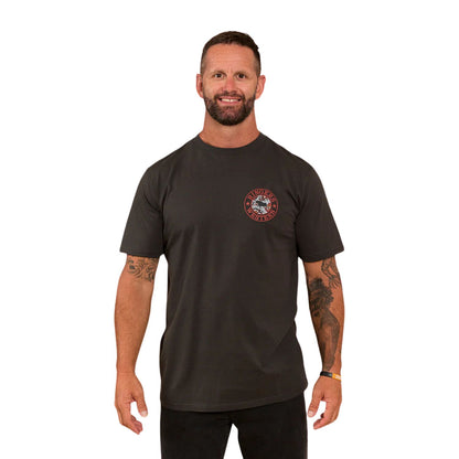 Ringers Western Unisex Walk About Warrior T-Shirt - Charcoal