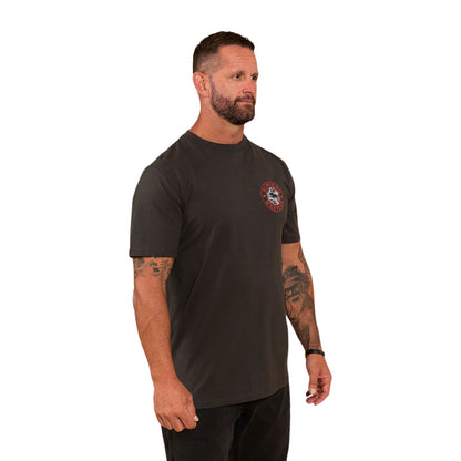 Ringers Western Unisex Walk About Warrior T-Shirt - Charcoal