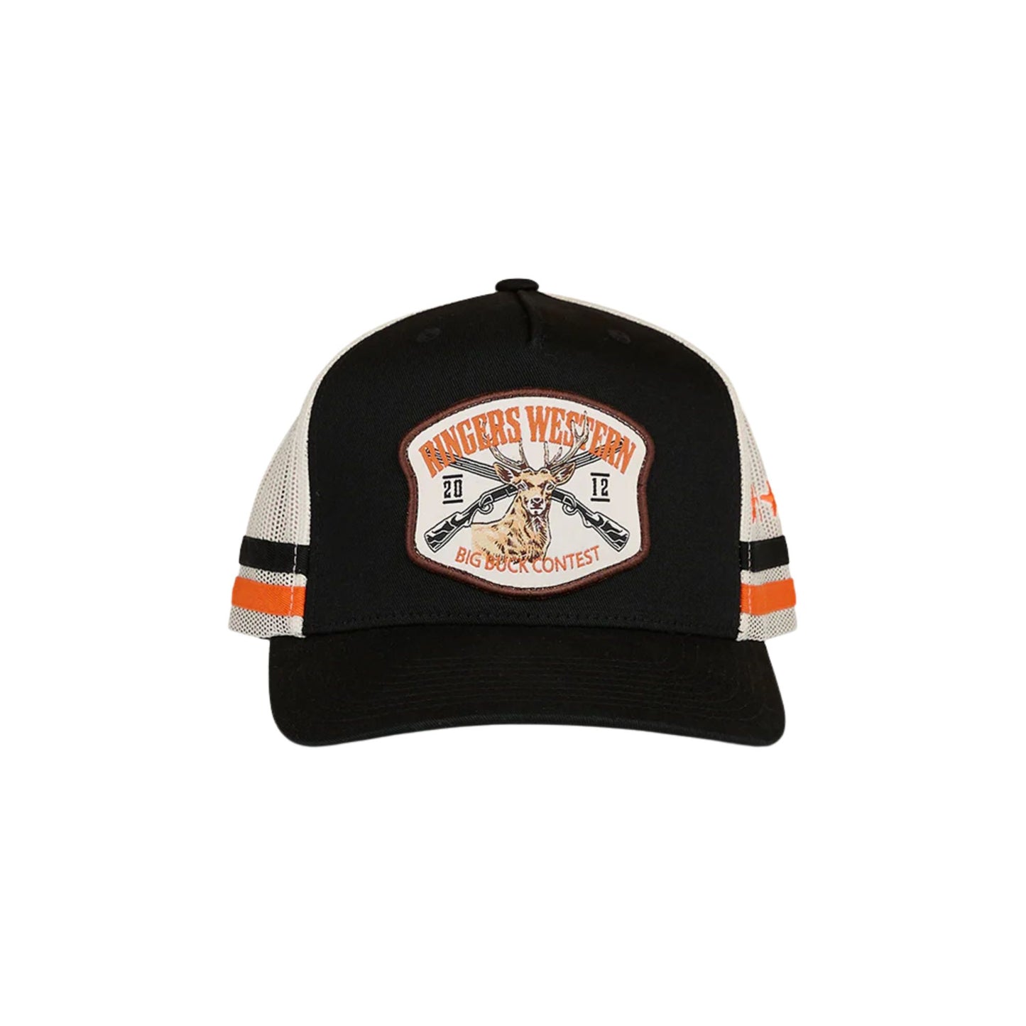 Ringers Western Big Buck Deep Fit Trucker Cap - Black