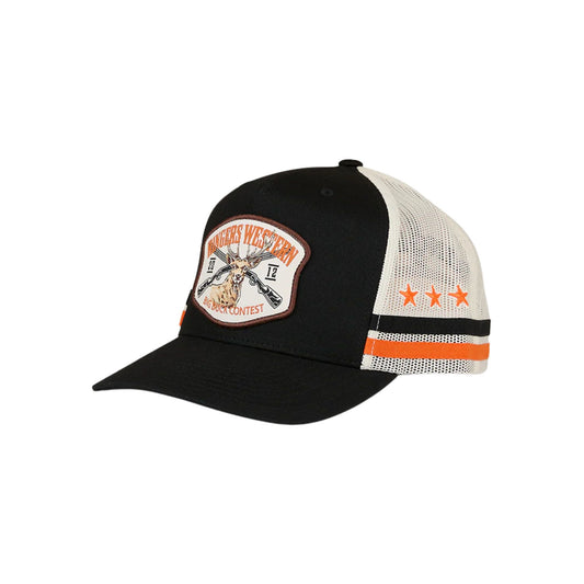 Ringers Western Big Buck Deep Fit Trucker Cap - Black