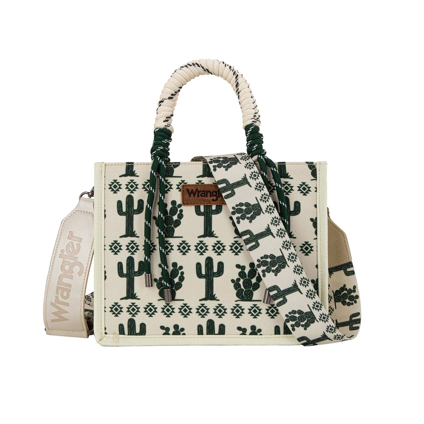 Wrangler Southwestern Rope Handle Bag - Beige