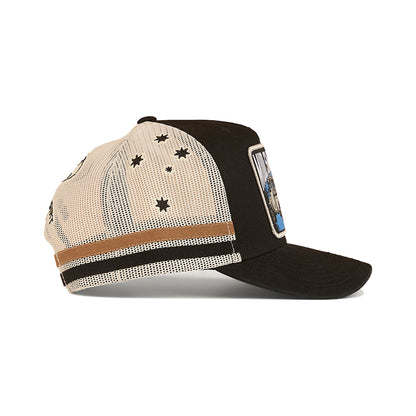 Ringers Western Mud Sweat Beers Deep Fit Trucker Cap - Black