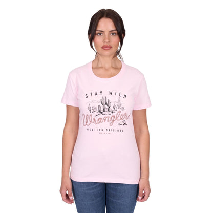 Wrangler Women's Tahlia S/S Tee - Blush