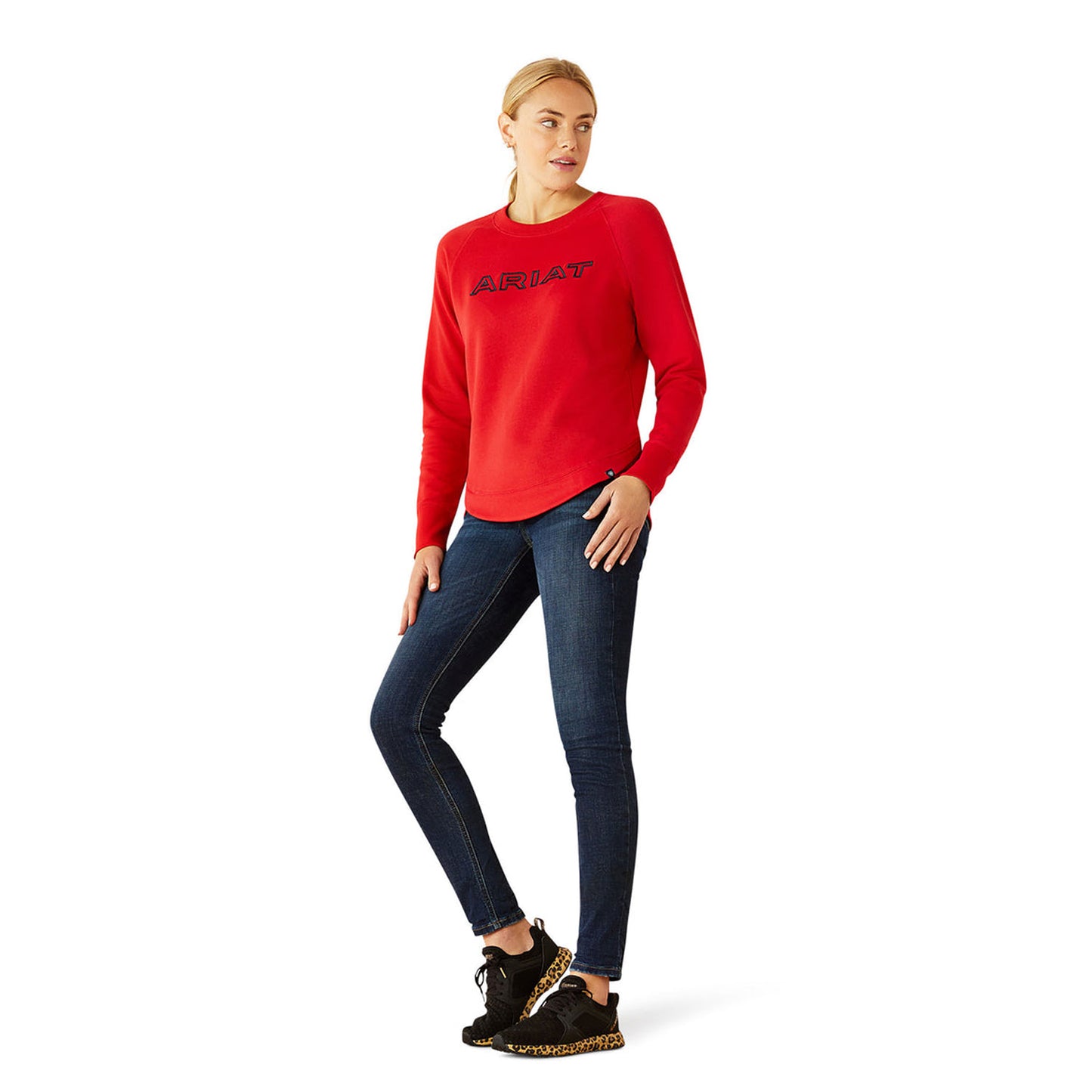 Ariat Women's Benicia Team Sweatshirt - Weg Red Team