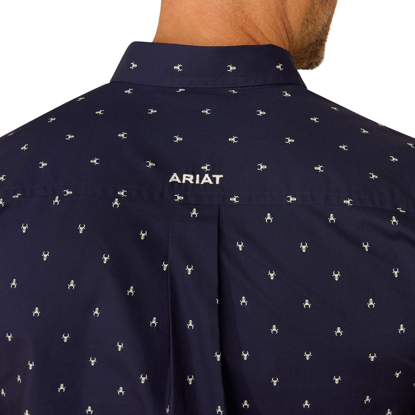 Ariat Men's Cordell Fitted L/S Shirt - Navy