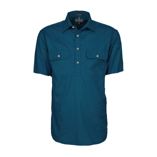 Pilbara Men's Shirt Closed Front S/S Shirts - Diesel