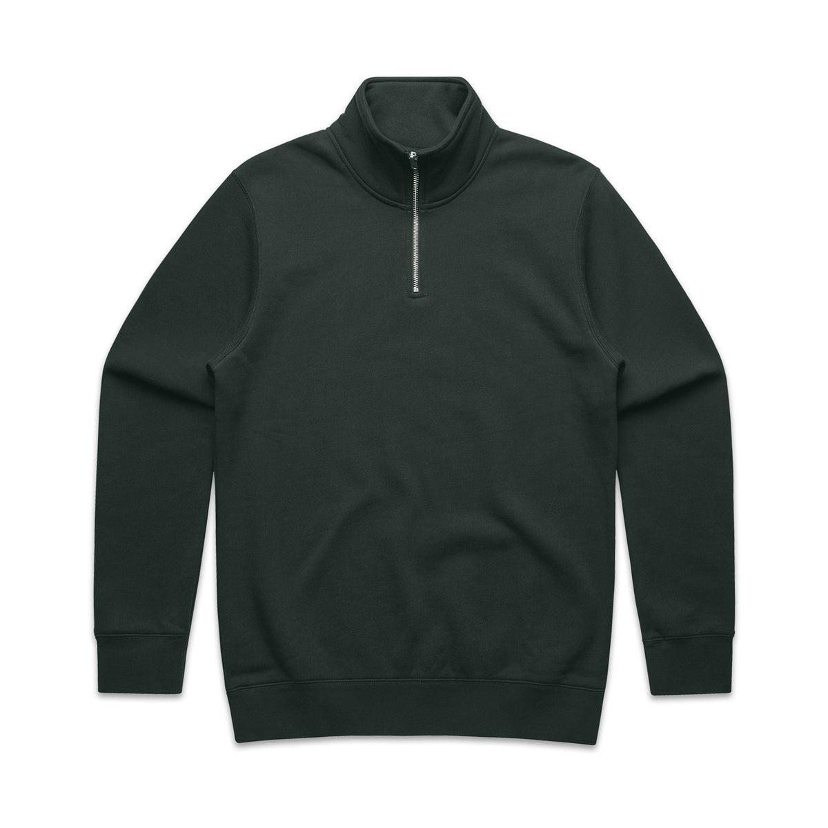 AS Colour Men's Stencil Half Zip Crew - Pine Green