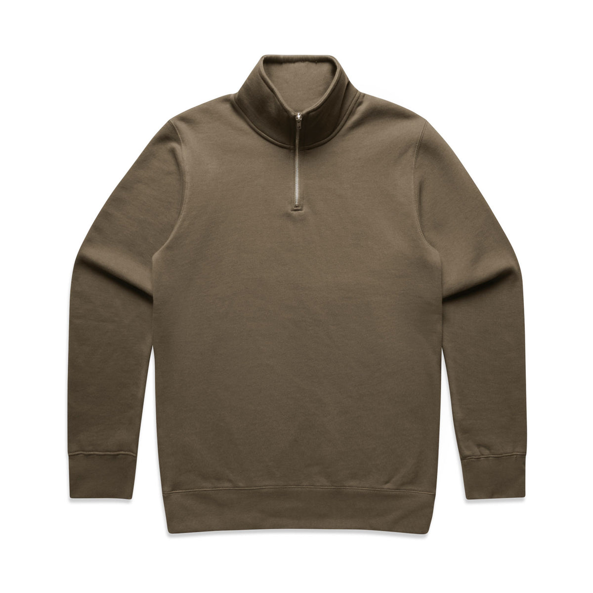 AS Colour Men's Stencil Half Zip Crew - Walnut