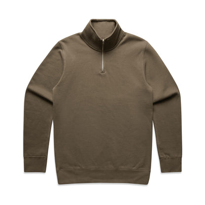 AS Colour Men's Stencil Half Zip Crew - Walnut
