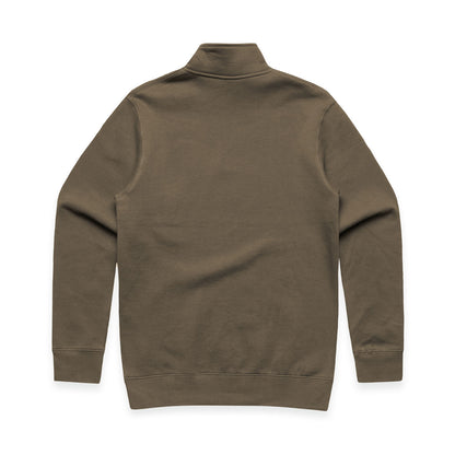 AS Colour Men's Stencil Half Zip Crew - Walnut