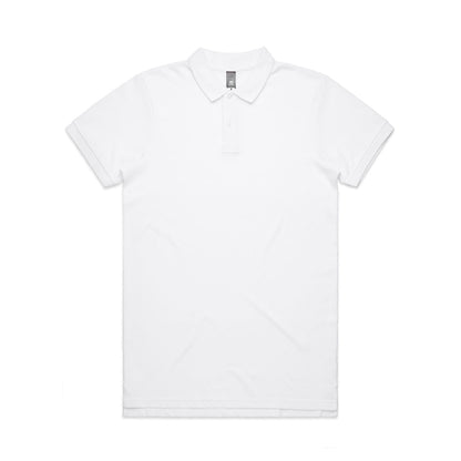 AS Colour Men's Pique Polo - White
