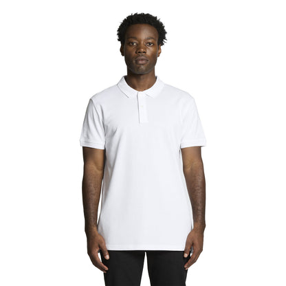 AS Colour Men's Pique Polo - White