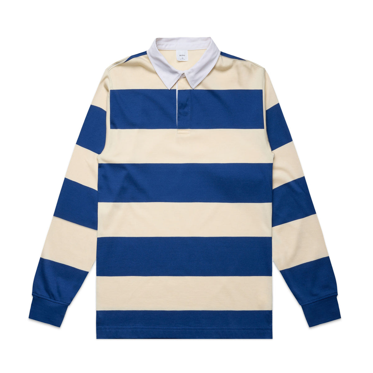 AS Colour Men's Rugby Stripe Jersey - Ecru/Liberty