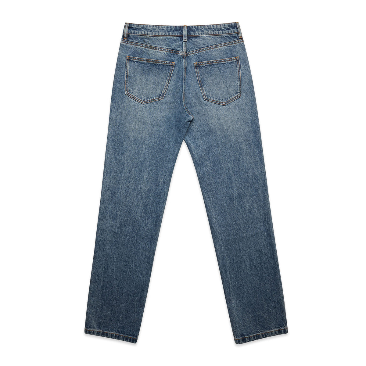 AS Colour Men's Straight Jeans - Washed Blue