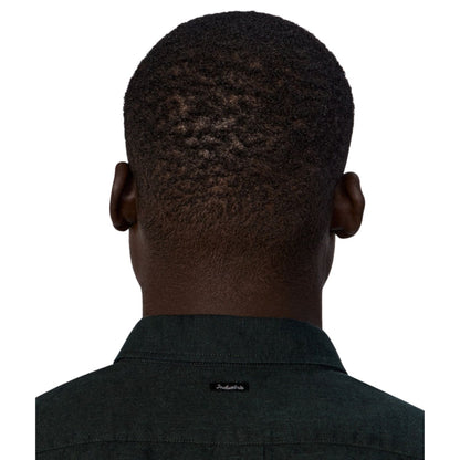 Industrie The Tennyson Linen Blend S/S Shirt - Dark Pine