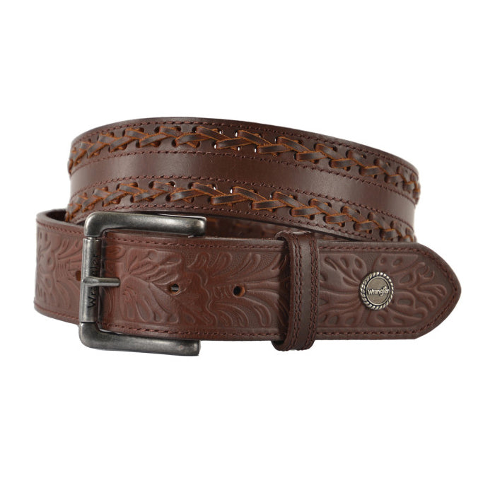 Wrangler Barkers Belt - Dark Tan